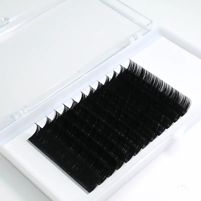 A set of 0.15 Curl Eyelash Extensions displayed in a clear case.